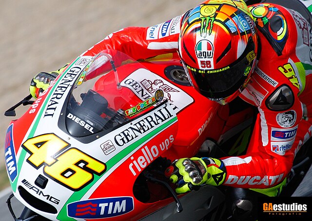 Valentino Rossi on the 2012 Ducati